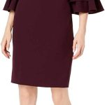 Calvin Klein Women's Tiered Bell Sleeve Dress